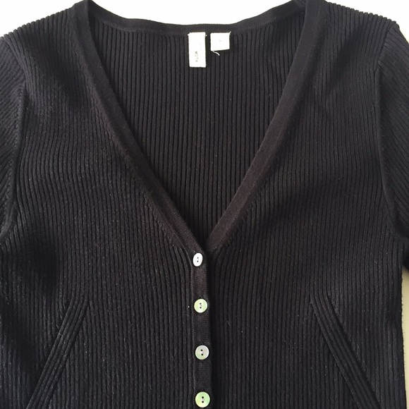 Anthropologie Moth Ribbed Fitted Cardigan - Picture 3 of 7